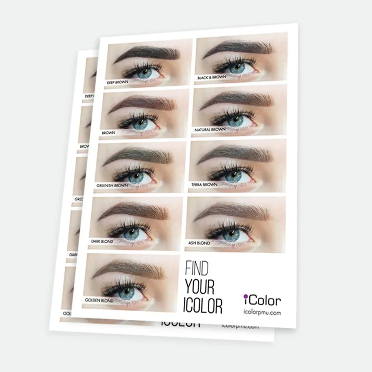 Posterul iColor Find your iColor pentru sprâncene
