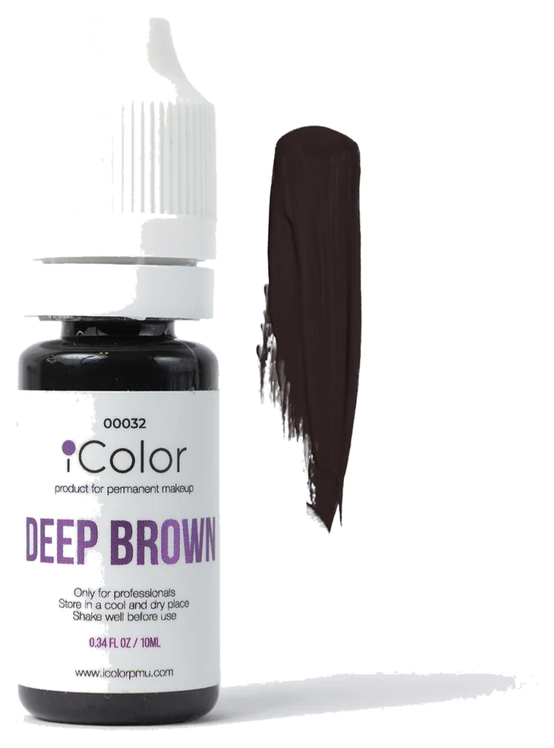 DEEP BROWN — pigment pentru pleoape iColor, Basic Line