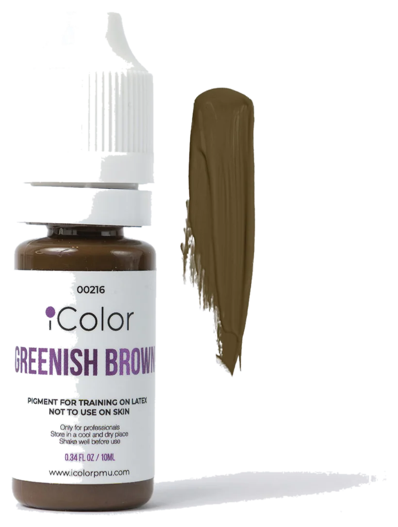 GREENISH BROWN — pigment pentru sprâncene iColor, Basic Line