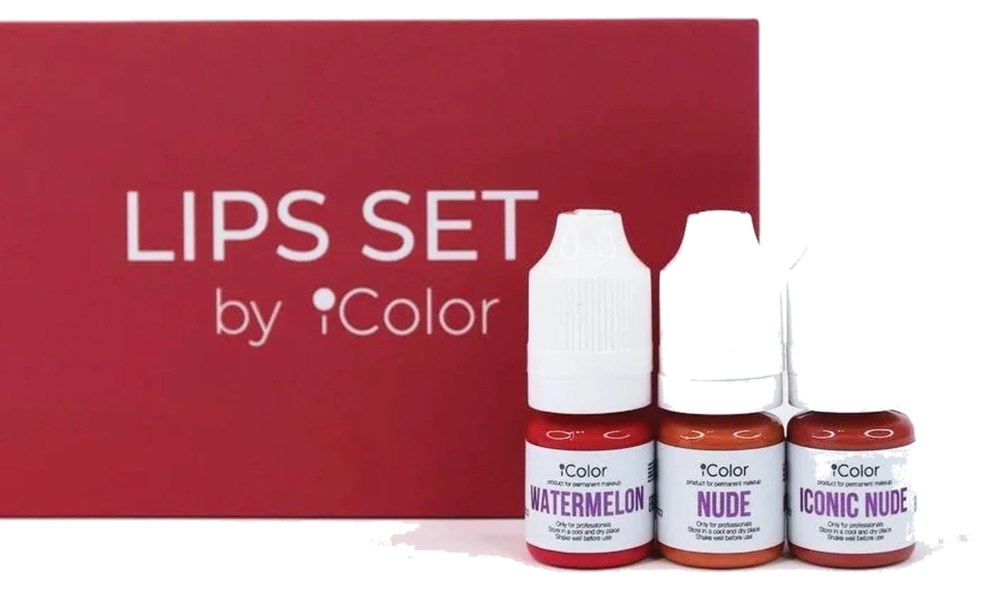 LIPS SET — set de pigmenți iColor, Basic Line