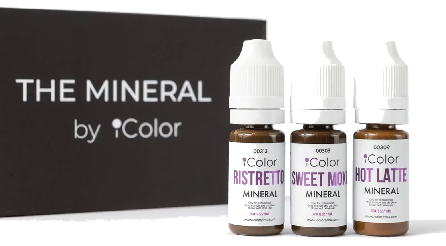 Set MINERAL — pigment pentru sprâncene iColor, Minerali